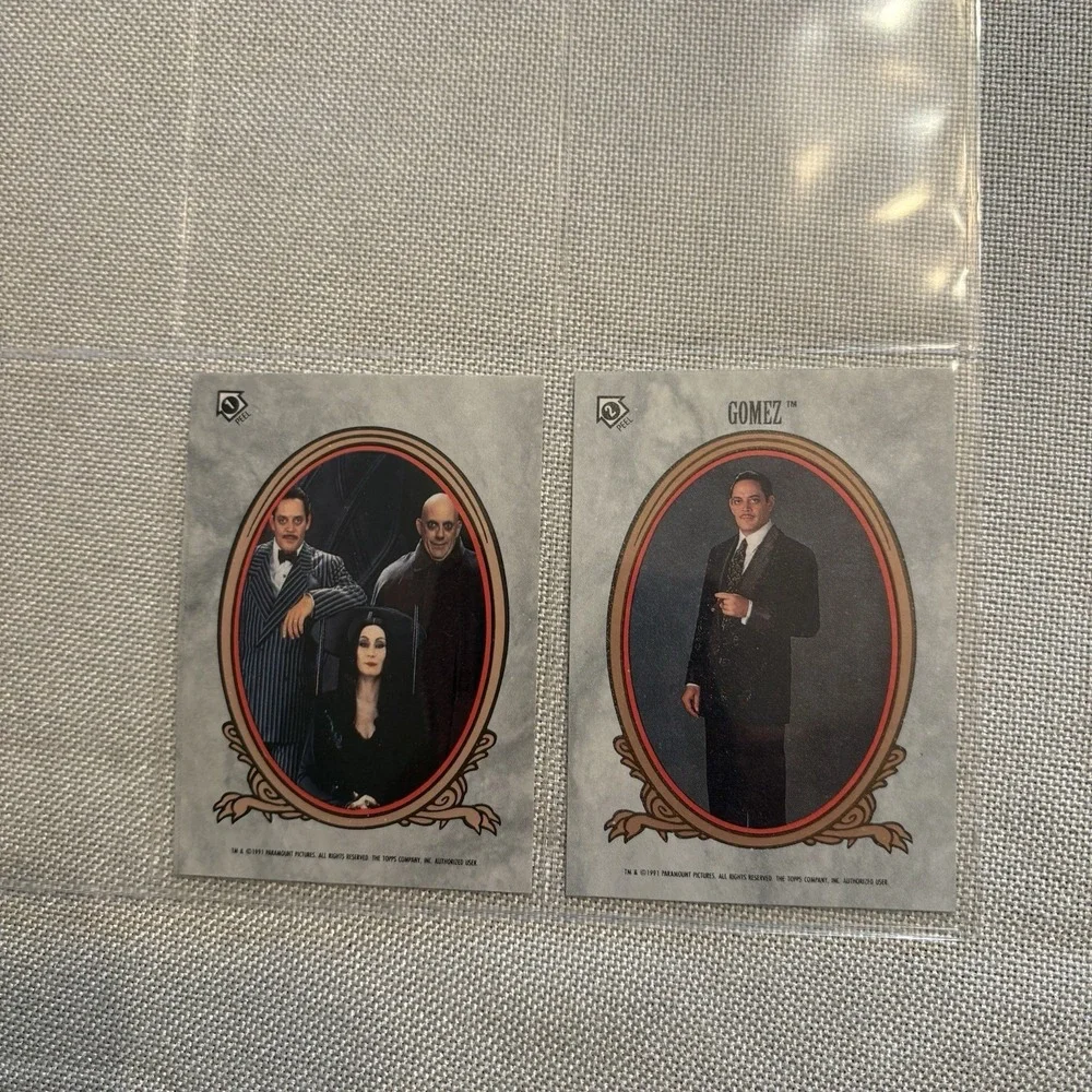 The Addams Family Topps Trading‎ Card Set 99 Cards 11 Stickers Wednesday Addams